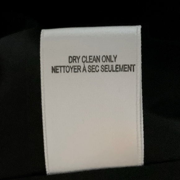 Black coctail prom party dress below the knee black sheer sexy deep V neck US 12 - Picture 10 of 14